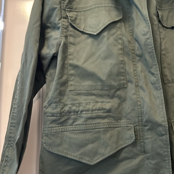 Lands End Green Utility Jacket Sz XS - Picture 7 of 8
